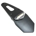 SUPPORT DE PLAQUE IMMATRICULATION AVEC FEU 50 A BOITE/MOTO SP AVEC FEU TRANSPARENT A LEDS (L 328mm / H 55mm / L 110mm) (HOMOLOGUE CE) -REPLAY