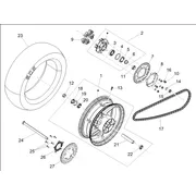 Roue arrière