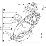 Logement casque - Dessous de selle