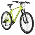 CONVENTIONAL BICYCLE MTB 26 LEADER FOX MXC YELLOW FLUORESCENT 8-SPEED FRAME 18 INCHES (SIZE JUNIOR GARCON 156 TO 164 cm)