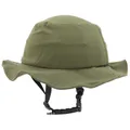 CASQUE VELO/TROTTINETTE ADULTE URBAIN/CITY CP01 AVEC CHAPEAU TEXTILE VERT TAILLE M/L REGLAGE MOLETTE - SELECTION P2R