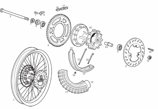 Roue arrière