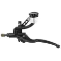 BRAKE MASTER CYLINDER SCOOTER UNIVERSAL REAR WITH RESERVOIR SEPARE DIAMETER 42 mm ALUMINIUM CNC BLACK LEFT (MIRROR DIAMETER 10 mm) (PAIR) -P2R