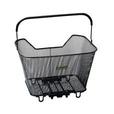 REAR BASKET FIL STEEL RACKTIME BASK IT BLACK WITH ANSE ON CARRIER (43X29X31 CM) - COMPATIBLE SYSTEM RACKTIME SNAPIT