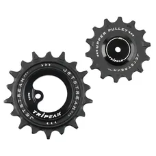 DERAILLEUR JOCKEY WHEEL AOPW TRIPEAK 14-18 TEETH CERAMIC 12X1-SPEED SRAM T TYPE BLACK (SET OF 2) (WARRANTY 4 YEARS)