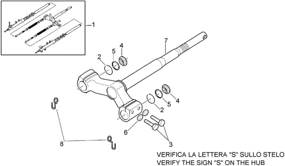 Fourche - Base avec tube
