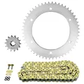 KIT CHAINE ADAPTABLE HYOSUNG 125 COMET GT R 2003>2015 428 14x52 (DIAM COURONNE 142/164/8.5) (DEMULTIPLICATION ORIGINE) -AFAM