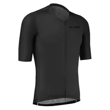 CYCLING JERSEY GIST SUMMER PODIUM SLEEVES SHORT ZIP TOTAL BLACK XXL -5359
