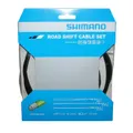 TRANSMISSION DERAILLEUR SHIMANO NOIR/CABLE OPTISLIK (KIT TRANSMISSION 2CABLES/2 GAINES)