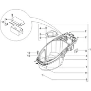 Logement casque - Dessous de selle
