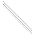 REINFORCED SPOKE STAINLESS STEEL SILVER 2,0 mm WITH HEAD ANGLED IN 2,3 mm L 245 mm WITH NUT (SOLD IN PACKS OF 4)