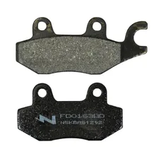 PLAQUETTE DE FREIN NEWFREN POUR KAWASAKI Z125 2019> AV/AR, 650 KLR 2008>2018 AR / HONDA 125 CB F 2015> AV / SUZUKI 125 UH BURGMAN 2015> AV / SILENCE S01, S02 AR (FD0163BD) (DIRT ORGANIQUE)