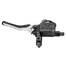 ADAPTABLE SCOOTER BRAKE MASTER CYLINDER REAR YAMAHA 50 AEROX/MBK 50 NITRO BLACK/SILVER LEFT -P2R