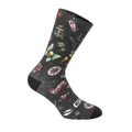 SOCKS/ANKLE SOCKS SUMMER GIST TRENDY TATTOO BLACK 38/42 ECOLOGIQUE - HEIGHT 20 cm (PAIR) -5863