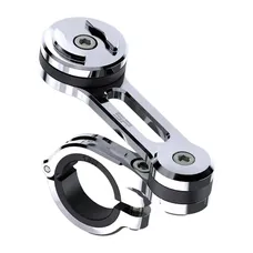 SMARTPHONE MOUNT MOTORCYCLE/BICYCLE SP CONNECT SOLD INDIVIDUALLY FITTING KIT HANDLEBAR SIZE EARTH ALUMINIUM CHROME ADJUSTABLE A 360- (DIAMETER 22,2, 25,4, 28,6, 31,8 mm)
