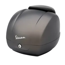 TOP CASE 36L WITH DOSSERET OEM PIAGGIO 125-300 VESPA GTS 2022 > OTTIMISTA MATTE GREY (G22)-CM273383