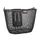 FRONT BASKET STEEL NID ABEILLE KLICKFIX 18L BLACK WITH ANSE MOUNTING KIT ON HANDLEBAR (36X28X27CM) WITH PLATINE PLASTIC (SUPPLIED WITHOUT MOUNTING KIT)