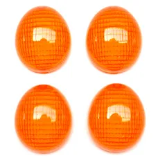 CABOCHON CLIGNOTANT SCOOT ADAPTABLE PEUGEOT 50 LUDIX, TKR FURIOUS, XP6 AV+AR ORANGE (x4) -REPLAY