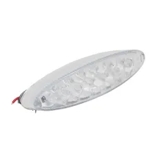 FEU ARRIERE UNIVERSEL REPLAY A LEDS OVALE TRANSPARENT AVEC STOP (19 LEDS ROUGES) **