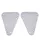GRILLE DE COQUE AR SCOOT REPLAY DESIGN POUR MBK 50 BOOSTER 2004>/YAMAHA 50 BWS 2004> BLANC (PAIRE)