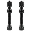 TUBELESS VALVE SCHRADER VELOX ALUMINIUM BLACK 60 mm VALVE CORE REMOVABLE (SOLD AS A PAIR CARDED) COMPATIBLE BOSCH