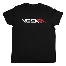 TEE-SHIRT VOCA SIZE XXL (2XL) BLACK (LOGO WHITE AND RED)
