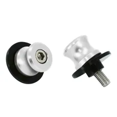 DIABOLO MOTO M8 ALU ANODISE ARGENT (PAIRE) -AVOC