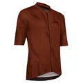 CYCLING JERSEY GIST DUST SLEEVES SHORT ZIP TOTAL RED BRIQUE S -5347