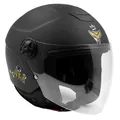 CHILDREN'S HELMET OPEN-FACE ADX AJK MATTE BLACK YL (SINGLE VISOR) (ECE 22.06)