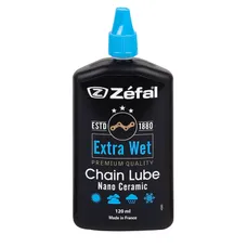 BICYCLE LUBRICANT CHAIN ZEFAL EXTRA WET TOUTES CONDITIONS (BURETTE 120ML) - DURABILITE EXCEPTIONNELLE TO BASE OF CERAMIC 
