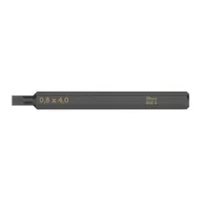 EMBOUTS/LAMES INTERCHANGEABLES DE TOURNEVIS A FRAPPER WERA 800 S 1/4 A FENTE/PLAT 0,8 x 4,0 mm L 70 mm  (VENDU A L'UNITE))  -MARQUE ALLEMANDE POUR LES ATELIERS-