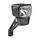 BICYCLE LIGHT E-BIKE FRONT ON FORK AXA NXT 130 E-BIKE 6-12-SPEED 130LUX APPROVED BLACK COMPATIBLE DYNAMO - FOR VOIR TO 140M AND VISIBLE TO 7KMS