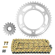 KIT CHAINE ADAPTABLE YAMAHA 800 FZ8 N 2010>2016, FZ8 FAZER S 2010>2016 525 16x46 (DIAM COURONNE 130/150/10.5) (DEMULTIPLICATION ORIGINE) -AFAM