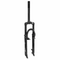 MTB FORK 26 " M-W TO SUSPENSION STEEL RESSORT/ELASTOMERE FOR V-BRAKE AND DISC BLACK DEB. 50 mm PIVOT (240/85 mm) THREADED 1"1/8-25,4 INNER