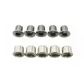 CHAINRING BOLT SET TA STEEL COMPATIBLE DOUBLE PLATEAUX 5 ARMS M8X6.5 (SET OF 5) - CHAINRING BOLT AND NUT