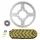 ADAPTABLE CHAIN KIT YAMAHA 125 TTR LW 2002>2016, 125 TTR LWE 2003>2020 428 13X54 (DIAMETER REAR SPROCKET 62/80/10.5) (OEM GEARING) -AFAM