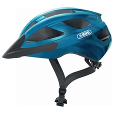 CASQUE VELO ADULTE ABUS MACATOR BLEU ACIER TAILLE S (51-55cm) REGLAGE MOLETTE