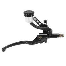 BRAKE MASTER CYLINDER SCOOTER UNIVERSAL FRONT WITH RESERVOIR SEPARE DIAMETER 42 mm ALUMINIUM CNC BLACK RIGHT (MIRROR DIAMETER 10 mm) (PAIR) -P2R
