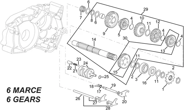 Arbre secondaire   gears