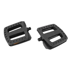 PEDALE CARGO / E-BIKE ROULEMENT NEWTON CORPS ET CAGE RESINE NOIR AVEC GRIP 9/16" (PAIRE) 112x115mm