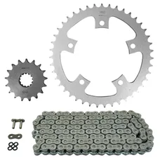 KIT CHAINE ADAPTABLE TRIUMPH 800 T100 BONNEVILLE 2001>2006 525 17x43 (DIAM COURONNE 120/140/10.5) (DEMULTIPLICATION ORIGINE) -AFAM