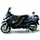 TABLIER COUVRE JAMBE TUCANO POUR PIAGGIO 125 X-EVO, 125 X8, 400 X-EVO, 400 X8 (R045-x) (TERMOSCUD) (SYSTEME ANTI-FLOTTEMENT SGAS)