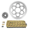 KIT CHAINE ADAPTABLE DUCATI 1200 DIAVEL 2011>2018 525 15x43 (DIAM COURONNE 60/110/38) (DEMULTIPLICATION ORIGINE) -AFAM