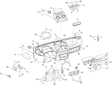 Groupe instruments - Cruscotto