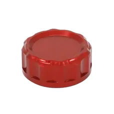 BOUCHON/COUVERCLE BOCAL DE LIQUIDE DE FREIN ARRIERE MOTO POUR YAMAHA 700 MT-07 2014>2016 ALU ANODISE ROUGE -AVOC