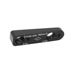 ADAPTATEUR / REHAUSSE FREIN A DISQUE ROUTE FLATMOUNT ARRIERE CAMPAGNOLO ETRIER 140mm POUR DISQUE 160mm -INCLUS VIS