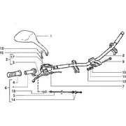 Pieces composant le guidon