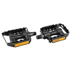 PEDAL MTB RESIN NEWTON BLACK CAGE ALUMINIUM BLACK 9/16" (PAIR CARDED)