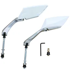 REAR-VIEW MIRROR SCOOTER REPLAY X-RUN2 WHITE (PAIR) (ROD DIAMETER 8 mm X L90MM)