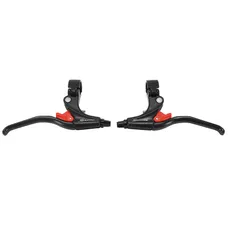 LEVIER DE FREIN VTT V-BRAKE SACCON PARKING 3 DOIGTS DROIT + GAUCHE ALU NOIR (PAIRE) (MONTAGE ATELIER)